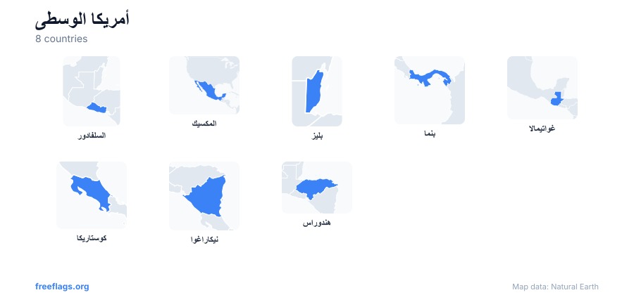أمريكا الوسطى أشكال الدول