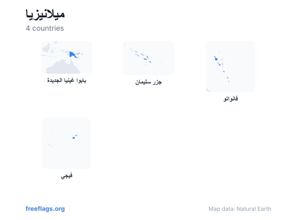 ميلانيزيا أشكال الدول