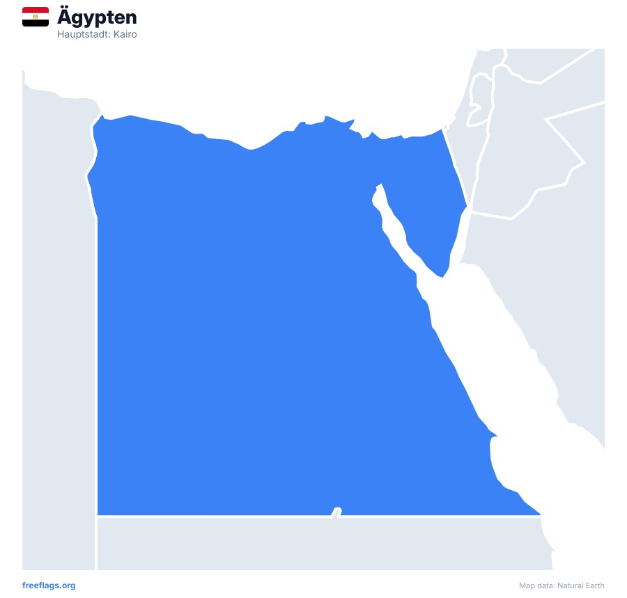 Ägypten map poster