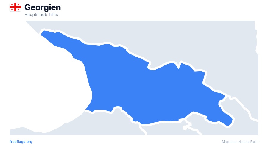 Georgien map poster