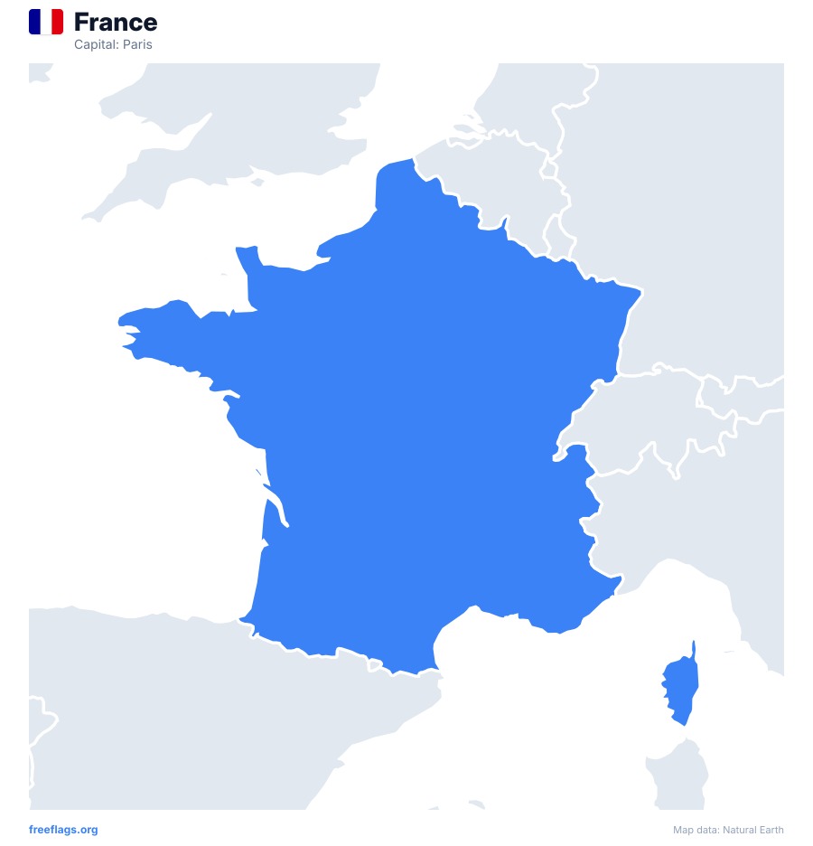France map poster