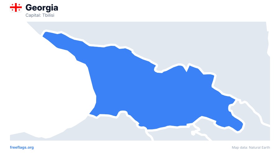 Georgia map poster