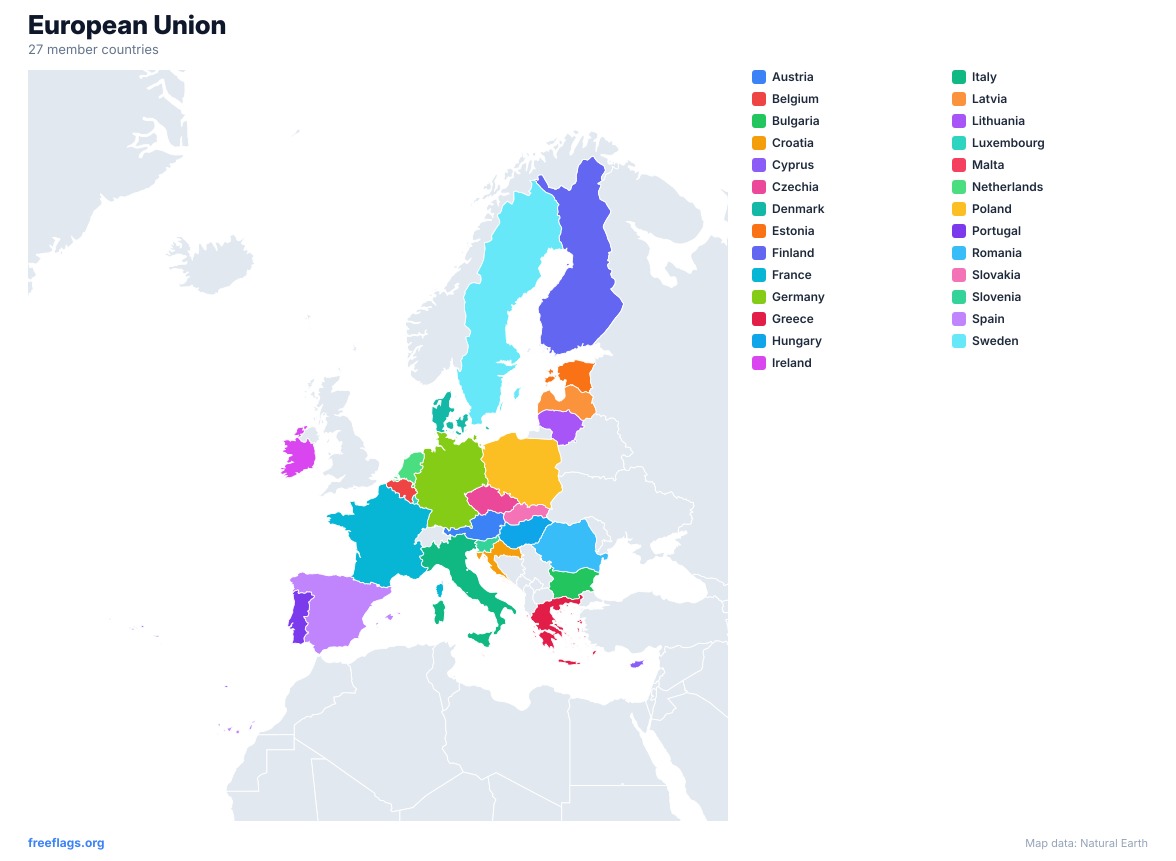 European Union Regional Map