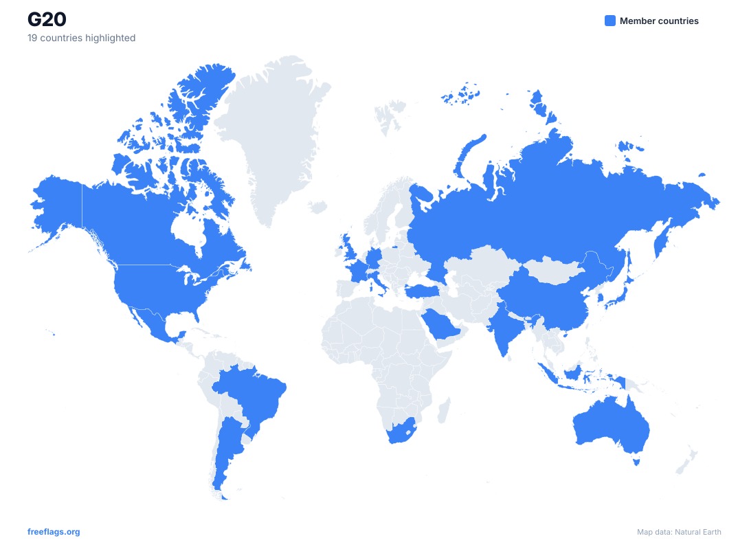 G20 World Map