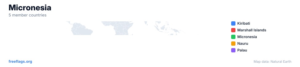 Micronesia Regional Map