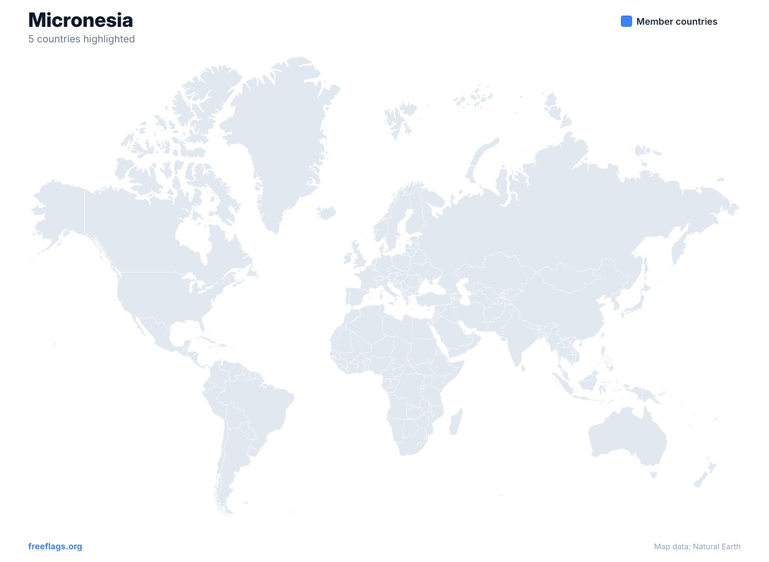 Micronesia World Map