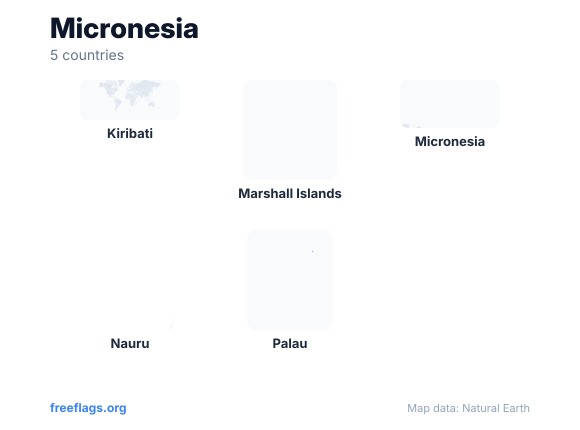 Micronesia Country Shapes