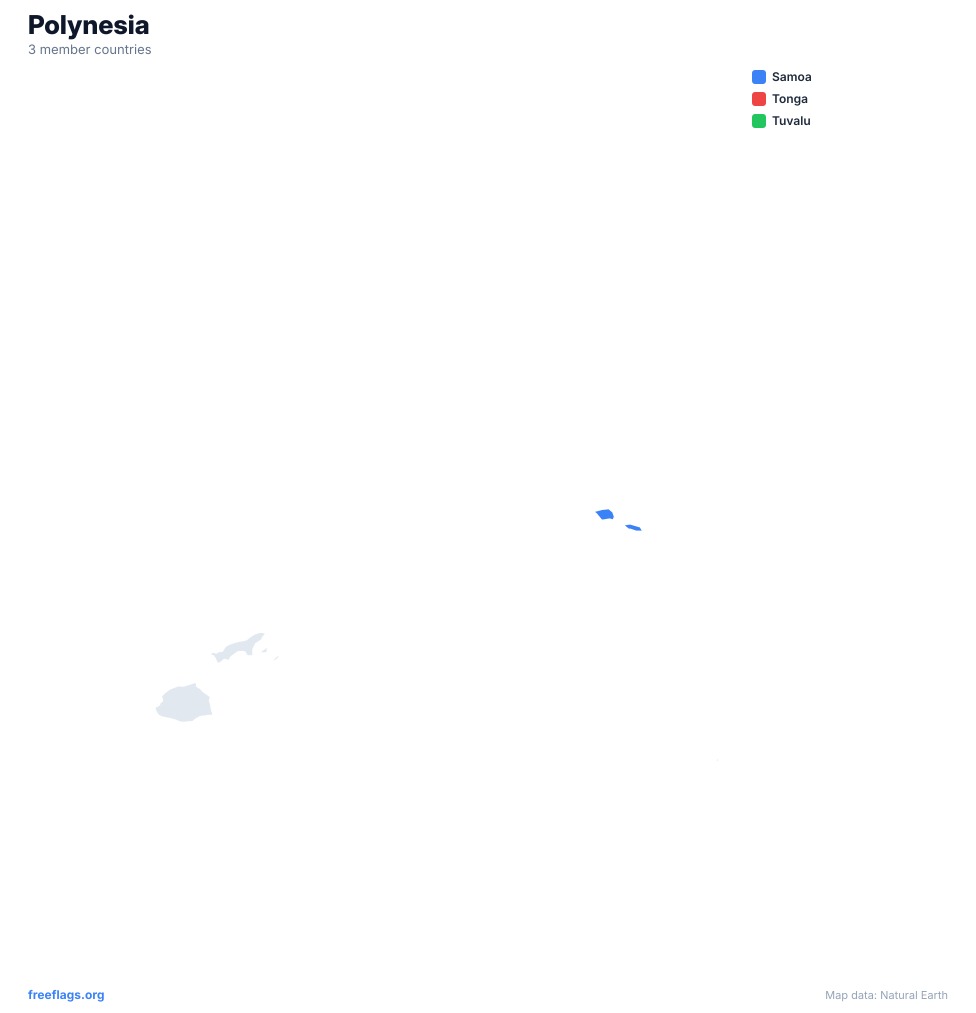 Polynesia Regional Map