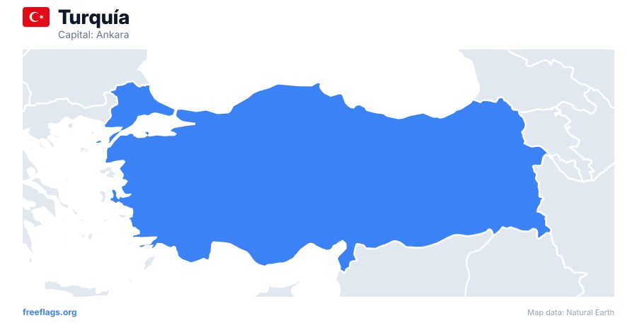 Turquía map poster