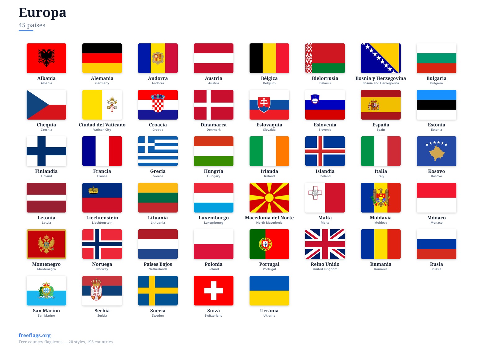 Europa Banderas