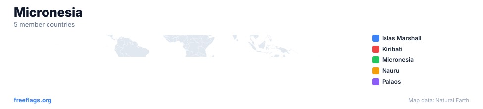 Micronesia Mapa Regional