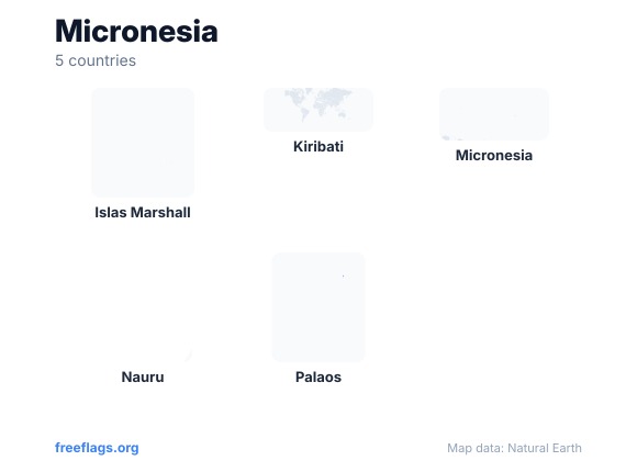 Micronesia Siluetas
