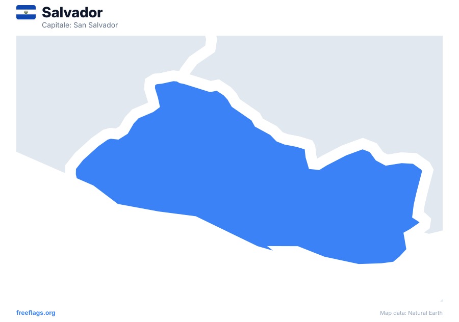 Salvador map poster