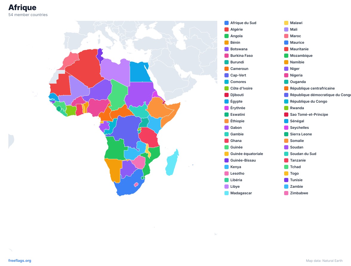 Afrique Carte Régionale