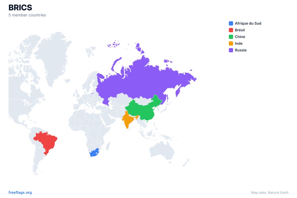 BRICS Carte Régionale