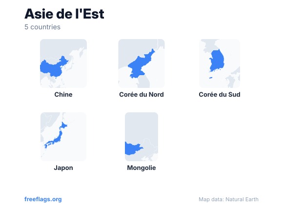 Asie de l'Est Silhouettes