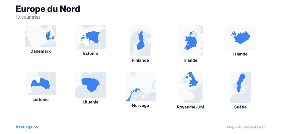 Europe du Nord Silhouettes
