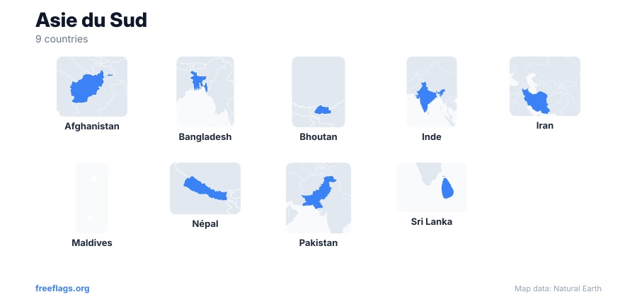 Asie du Sud Silhouettes