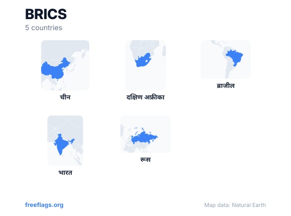 BRICS देश की आकृतियाँ