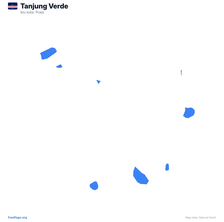 Tanjung Verde map poster