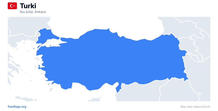 Turki map poster