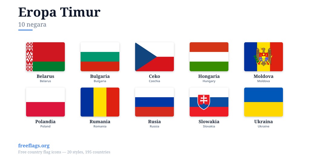 Eropa Timur Bendera Anggota