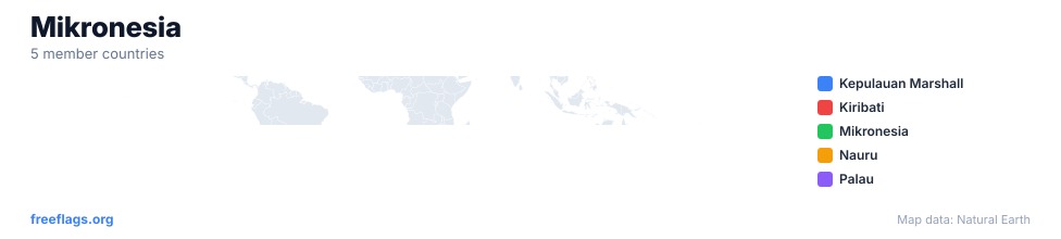 Mikronesia Peta Regional