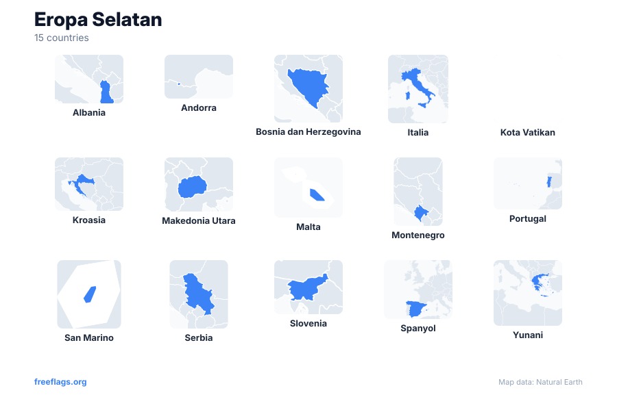 Eropa Selatan Bentuk Negara