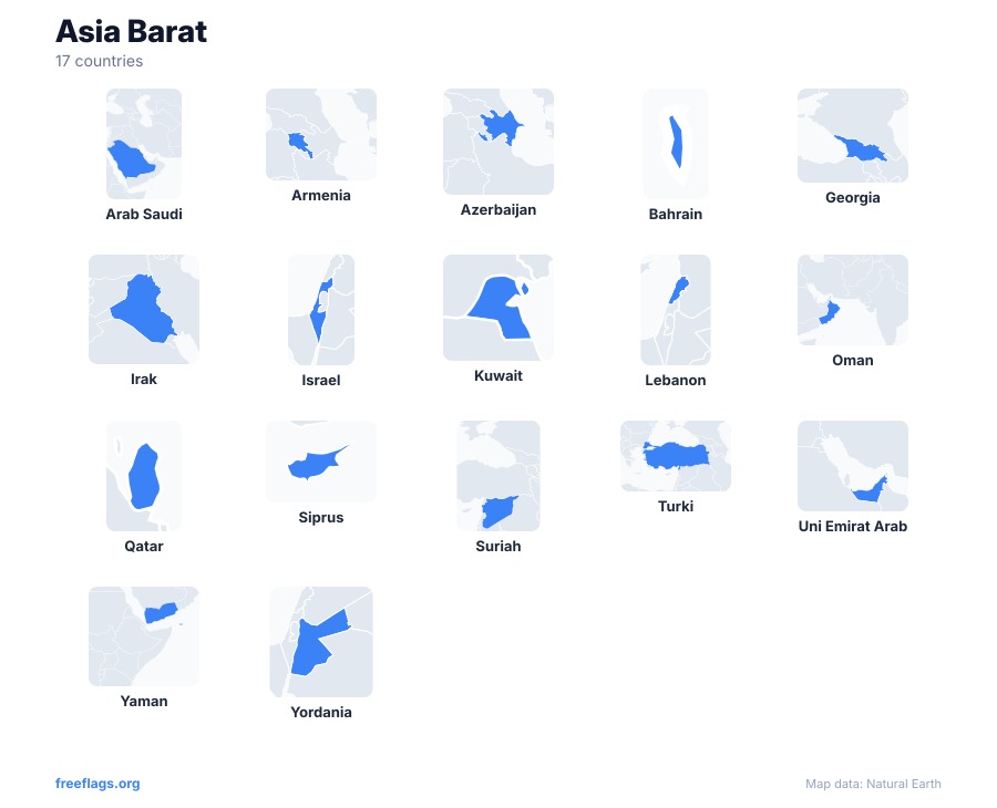 Asia Barat Bentuk Negara