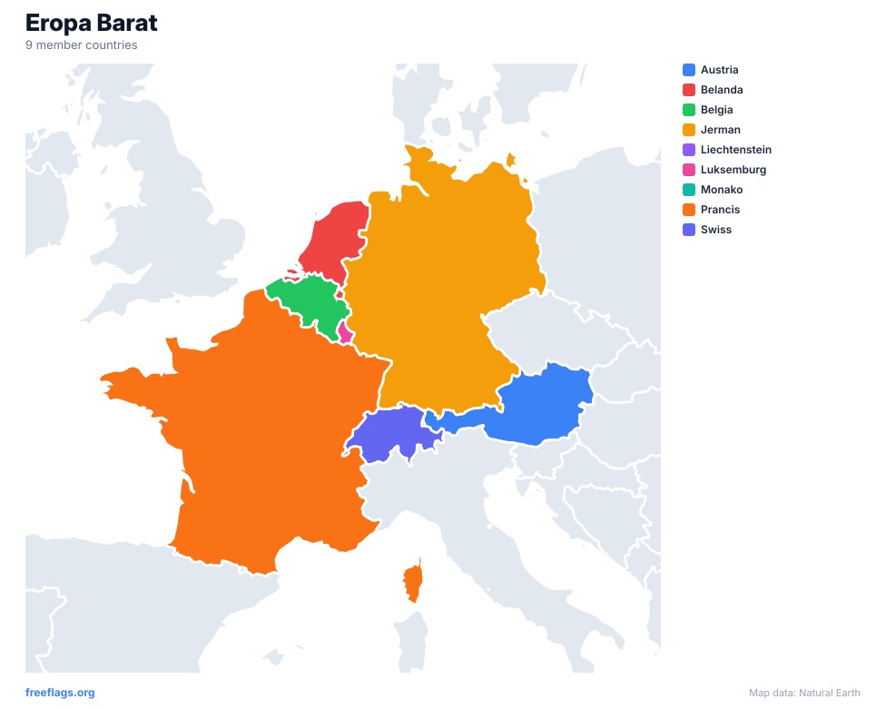 Eropa Barat Peta Regional