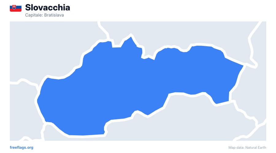 Slovacchia map poster