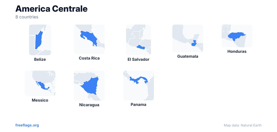America Centrale Sagome