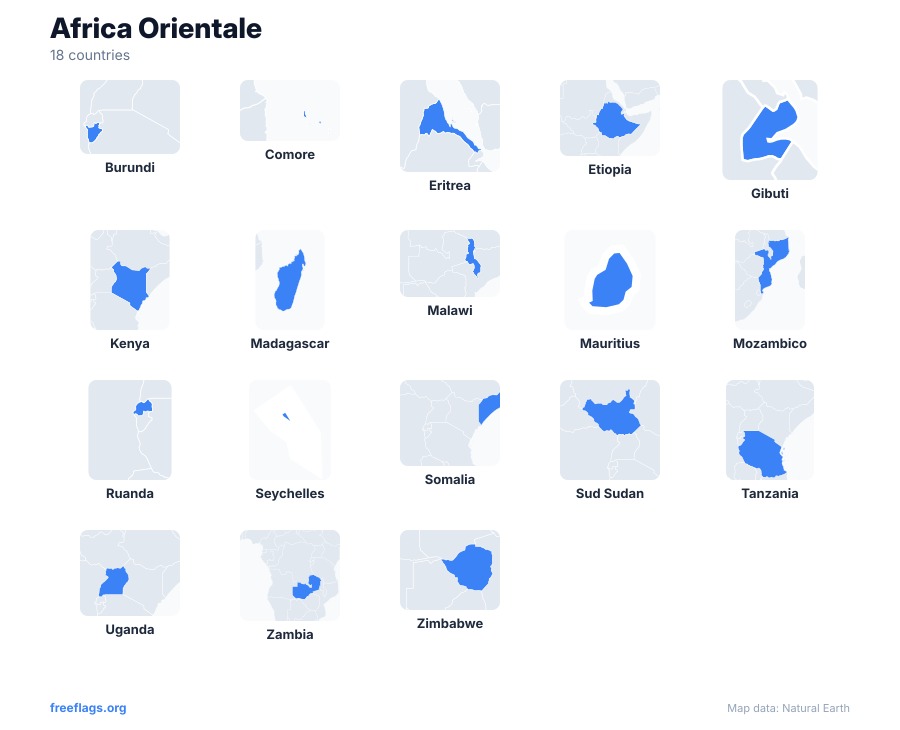 Africa Orientale Sagome