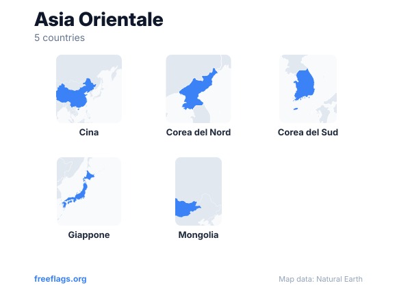 Asia Orientale Sagome