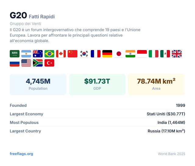 G20 Fatti Rapidi