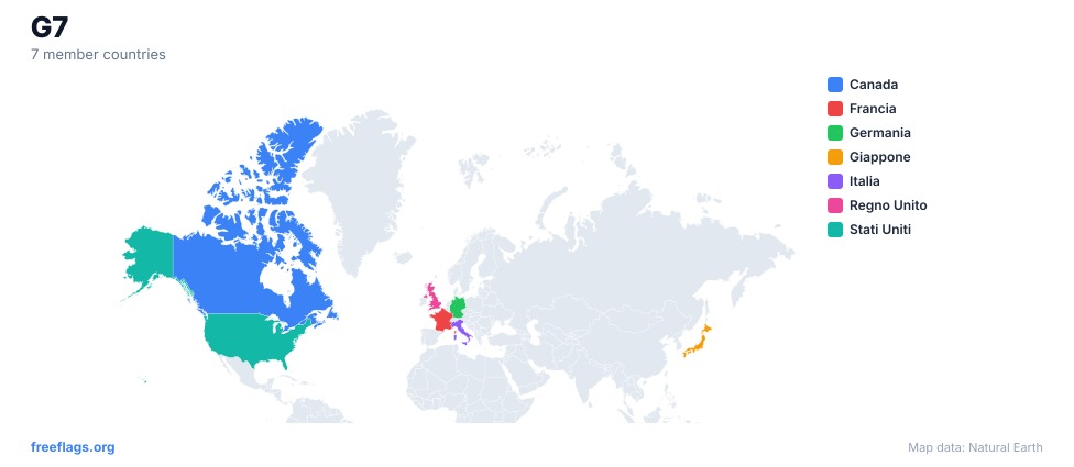 G7 Mappa Regionale