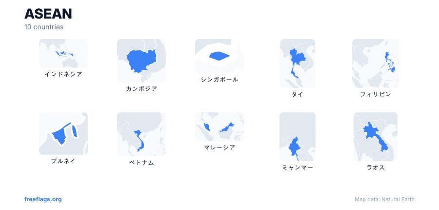 ASEAN 国の形