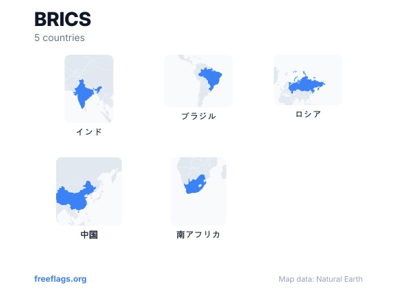 BRICS 国の形