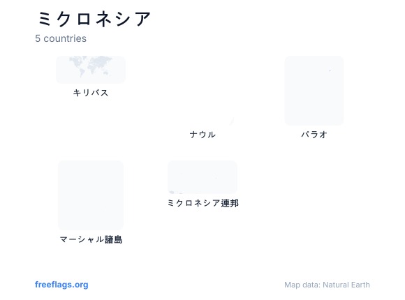 ミクロネシア 国の形