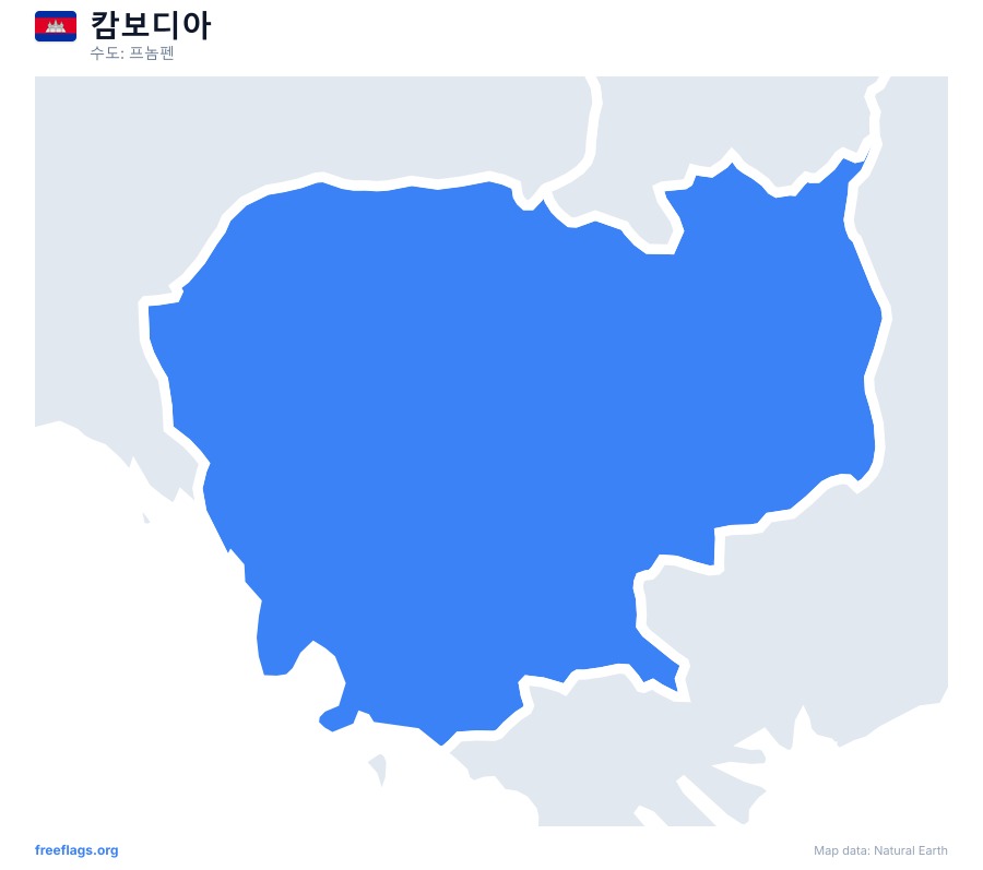 캄보디아 map poster
