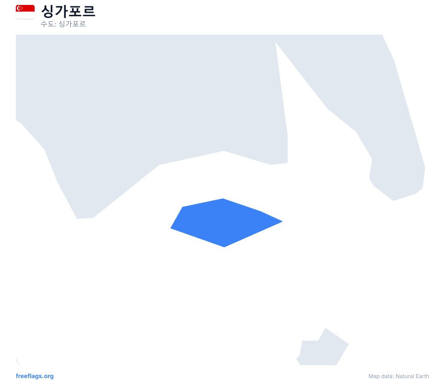 싱가포르 map poster