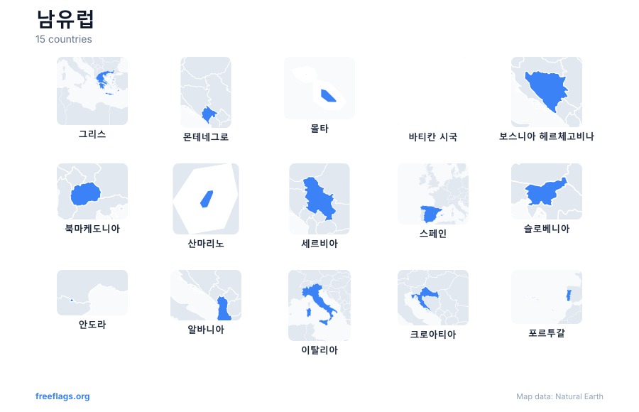 남유럽 국가 형태