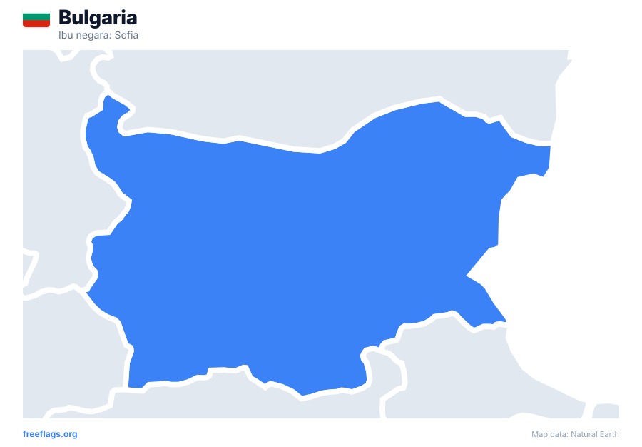 Bulgaria map poster