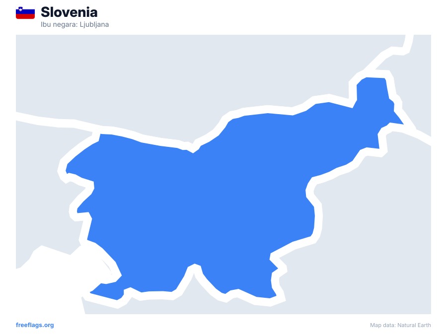 Slovenia map poster