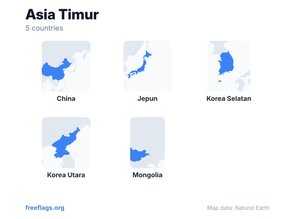 Asia Timur Bentuk Negara
