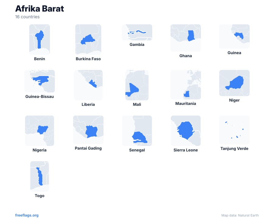 Afrika Barat Bentuk Negara