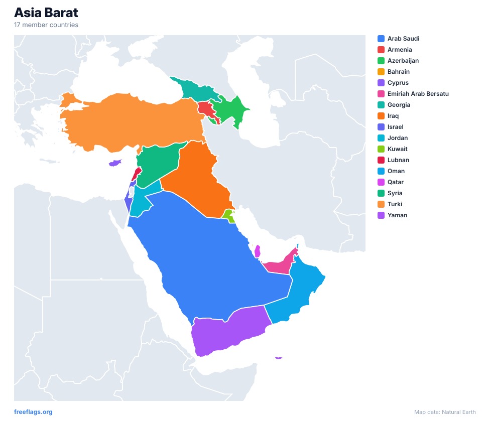 Asia Barat Peta Serantau