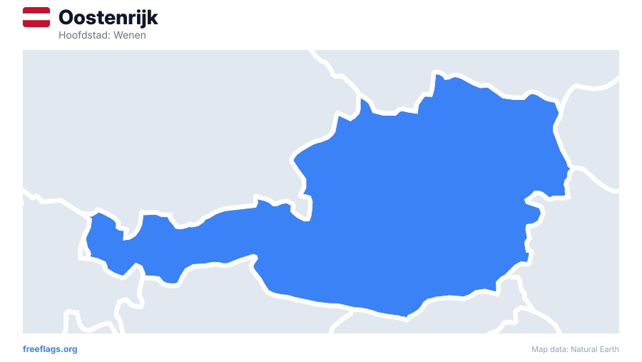 Oostenrijk map poster