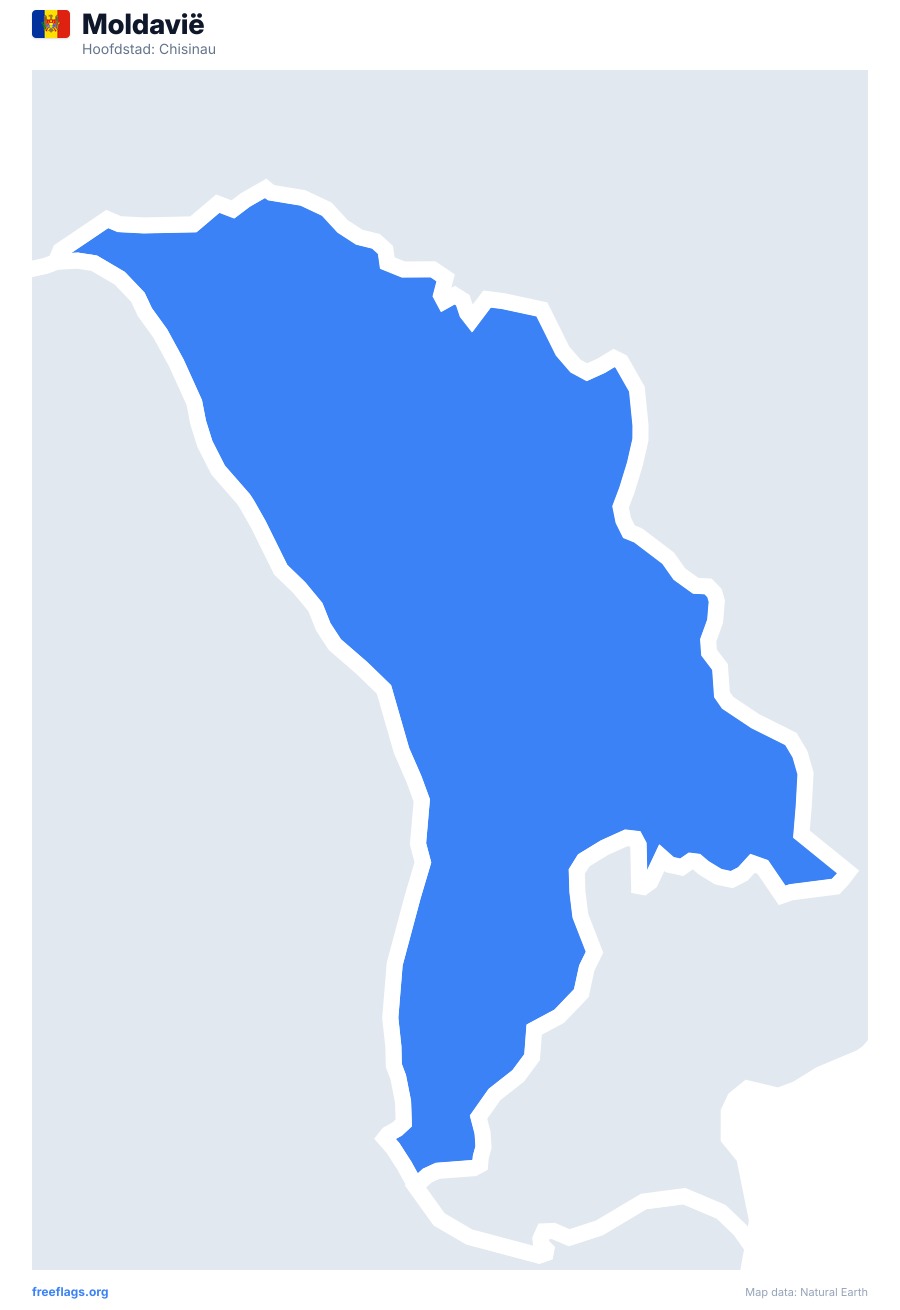 Moldavië map poster