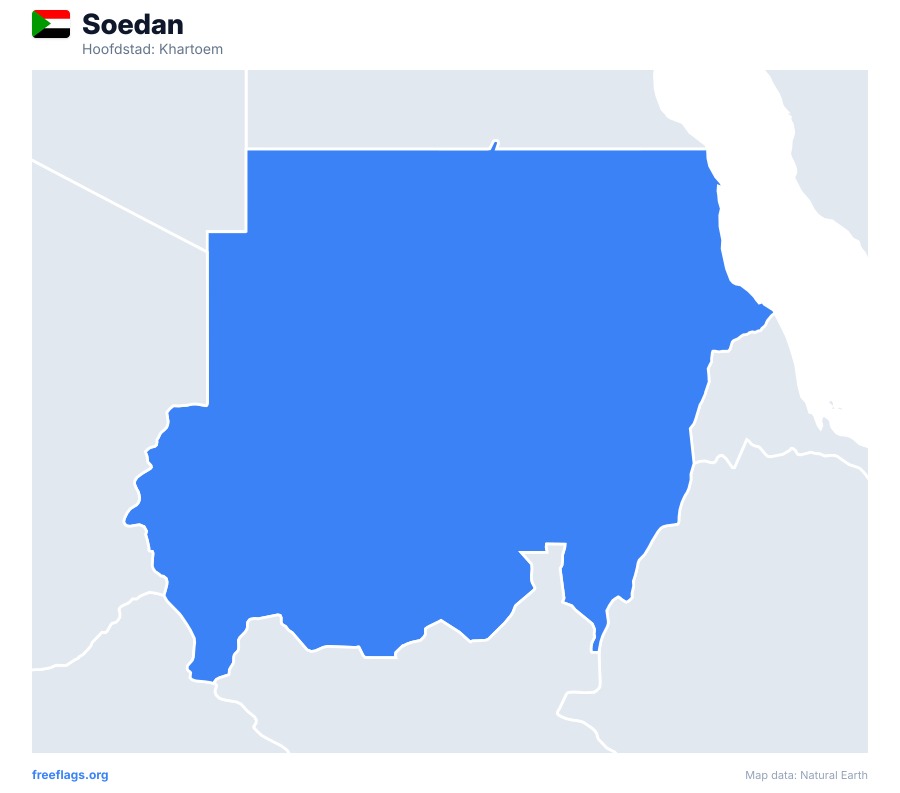 Soedan map poster